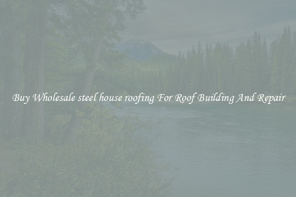 Buy Wholesale steel house roofing For Roof Building And Repair