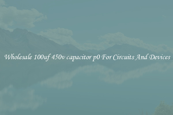 Wholesale 100uf 450v capacitor p0 For Circuits And Devices