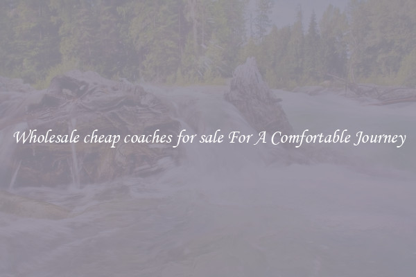 Wholesale cheap coaches for sale For A Comfortable Journey