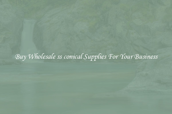 Buy Wholesale ss conical Supplies For Your Business