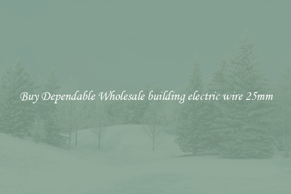 Buy Dependable Wholesale building electric wire 25mm