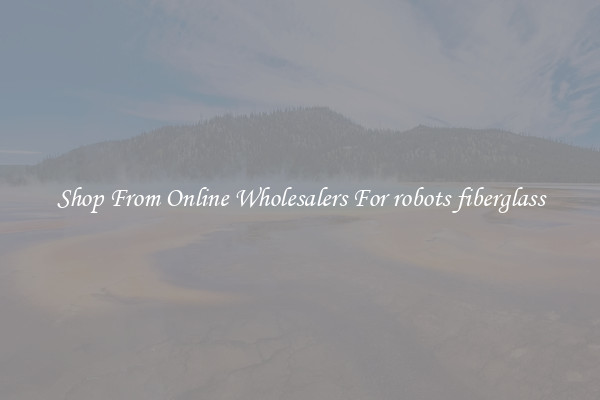 Shop From Online Wholesalers For robots fiberglass
