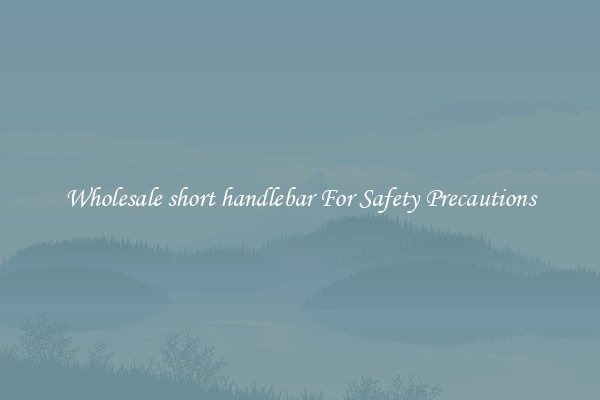 Wholesale short handlebar For Safety Precautions