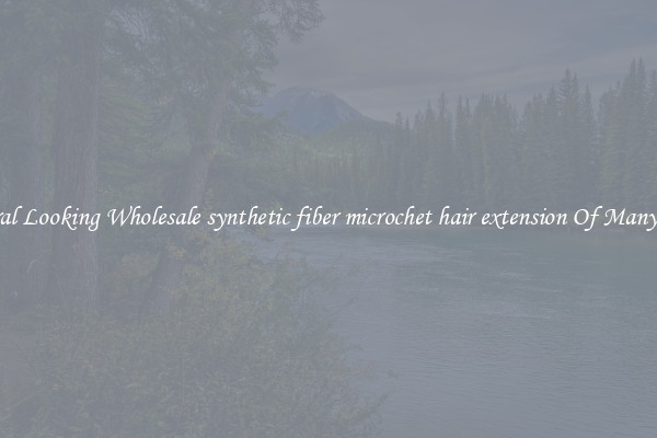 Natural Looking Wholesale synthetic fiber microchet hair extension Of Many Types