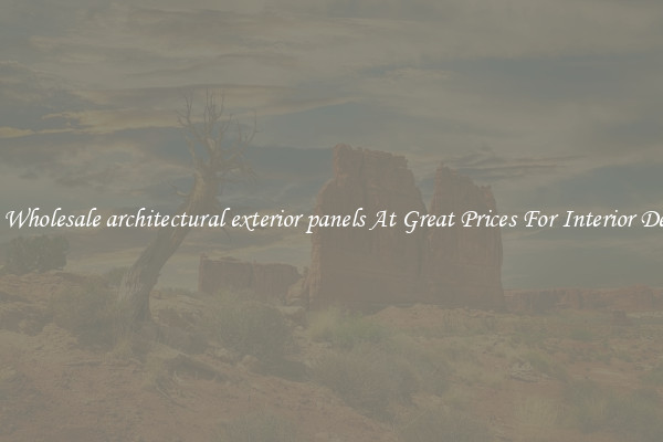 Buy Wholesale architectural exterior panels At Great Prices For Interior Design