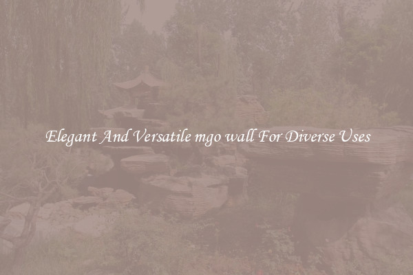 Elegant And Versatile mgo wall For Diverse Uses