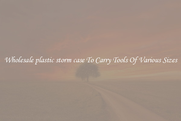 Wholesale plastic storm case To Carry Tools Of Various Sizes